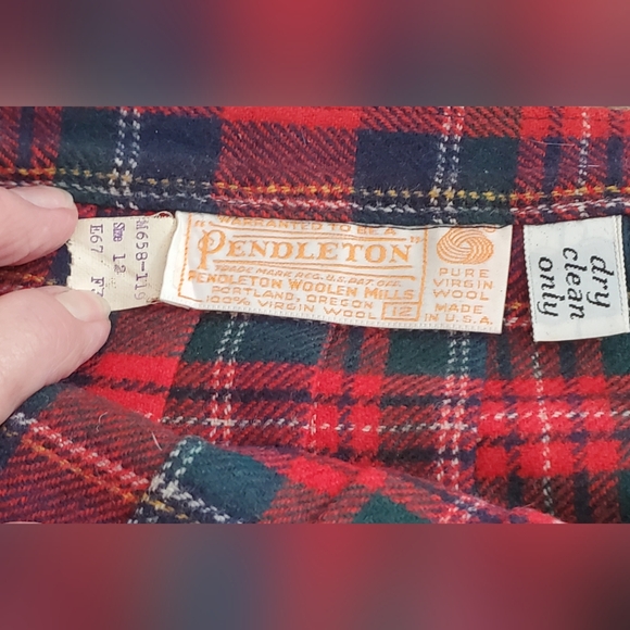 Women's Pendleton wool skirt size 12 - Picture 2 of 4